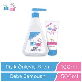 Sebamed Baby 500 ml Bebek Şampuanı+100 ml Pişik Önleyici Krem