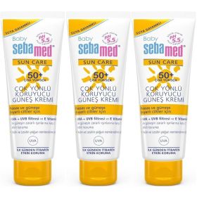 Sebamed Baby Sun Care 75 ml 50+ Çok Yüksek Faktör 3 Adet Çocuk Güneş Kremi