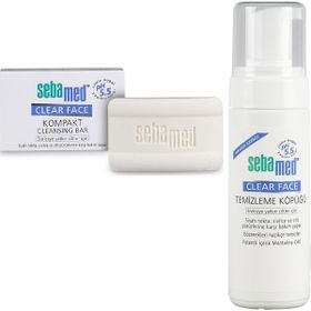 Sebamed Clear Face 150 ml Yüz Temizleyici Köpük + Clear Face 100 gr Kompakt Sabun Seti