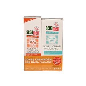 Sebamed Çok Yönlü Koruyucu SPF50+ 75 ml Güneş Kremi + Sebamed 100 ml Güneş Sonrası Bakım Kremi