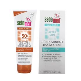 Sebamed Çok Yönlü Koruyucu SPF50+ 75 ml Güneş Kremi + Sebamed 100 ml Güneş Sonrası Bakım Kremi