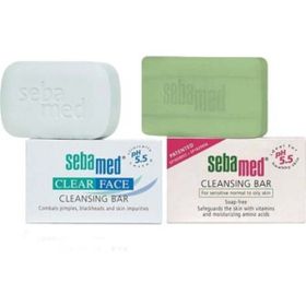 Sebamed Compact Cleansing Bar 100 gr + Clear Face 100 gr Kompakt Sabun