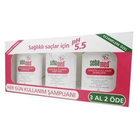 Sebamed Hergün Kullanım 200 ml 3'lü Şampuan