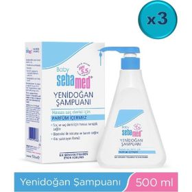 Sebamed Yenidoğan 3x500 ml Bebek Şampuanı