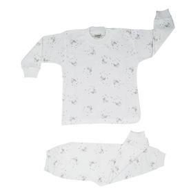 Sebi 2408 Beyaz Bebek Pijama Takımı