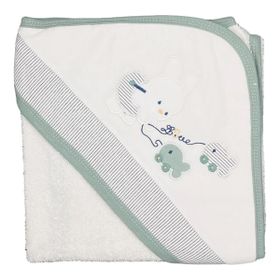 Sebi 9879 75x75 cm Balıkçı Tavşan Bebek Banyo Havlusu