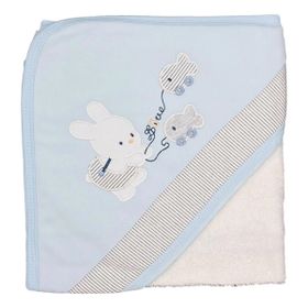 Sebi 9879 75x75 cm Balıkçı Tavşan Bebek Banyo Havlusu