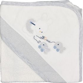 Sebi 9879 75x75 cm Balıkçı Tavşan Bebek Banyo Havlusu