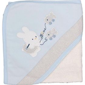 Sebi 9879 75x75 cm Balıkçı Tavşan Bebek Banyo Havlusu