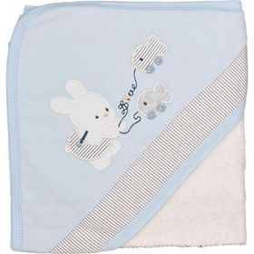 Sebi 9879 75x75 cm Balıkçı Tavşan Bebek Banyo Havlusu