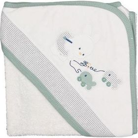 Sebi 9879 75x75 cm Balıkçı Tavşan Bebek Banyo Havlusu