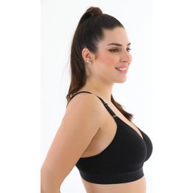 Seboteks 1010 Siyah Telsiz Kapsız Lastikli Pamuklu Penye Toparlayıcı Minimizer Sütyen