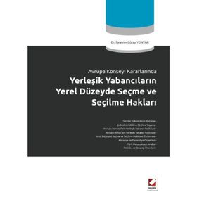 SEÇME VE SEÇİLME HAKLARI - İBRAHİM GÜRAY YONTAR