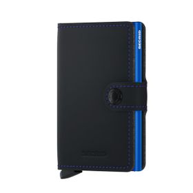 Secrid Miniwallet Matte Black& Blue Kartlık Cüzdan