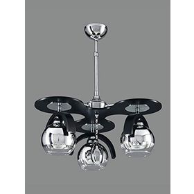 Sedef 3140-3BLK 3'lü Ahşap Avize