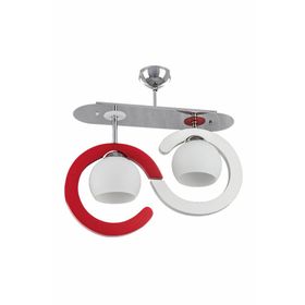 Sedef 6010-2 2'li Kırmızı Avize