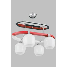 Sedef 8086 4RED Modern Ahşap 4lü Avize