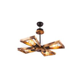 Sedef Avize 9055-6AHSAP 6'li Kahverengi Ahşap Avize