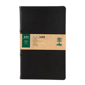 Sedir Defter Selvi Serisi Siyah 13x21 cm Kareli Defter