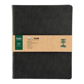 Sedir Defter Söğüt Serisi Koyu Gri 18,5x23,5 cm Çizgili Defter