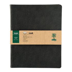 Sedir Defter Söğüt Serisi Koyu Gri 18,5x23,5 cm Çizgili Defter