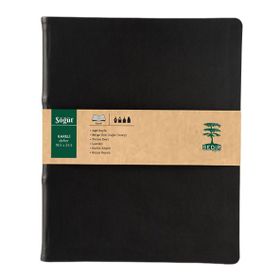 Sedir Defter Söğüt Serisi Siyah 18,5x23,5 cm Kareli Defter