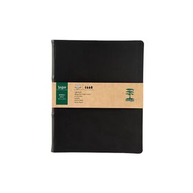 Sedir Defter Söğüt Serisi Siyah 18,5x23,5 cm Kareli Defter