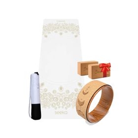 Seeka Yoga Pro Serisi Rise Beyaz Yoga Mat