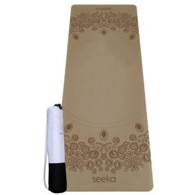 Seeka Yoga Pro Serisi Rise Kahverengi Yoga Mat