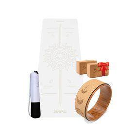 Seeka Yoga Pro Serisi Sun Beyaz Yoga Mat