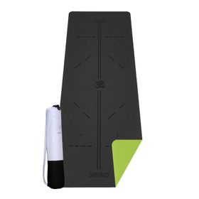 Seeka Yoga Stüdyo Serisi TPE Charcoal/Yeşil Yoga Mat
