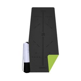 Seeka Yoga Stüdyo Serisi TPE Charcoal/Yeşil Yoga Mat