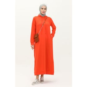 Sefamerve 0190-02 Oranj Kadın Elbise