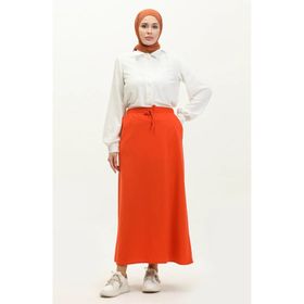 Sefamerve 0268-04 Oranj Kadın Etek