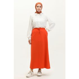 Sefamerve 0268-04 Oranj Kadın Etek