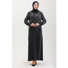 Sefamerve 0430-01 Siyah Pembe Kadın Abiye Elbise