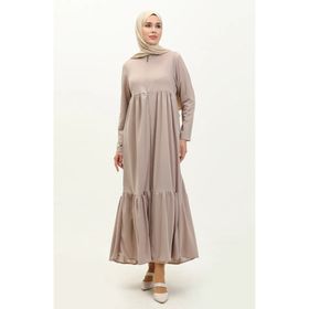 Sefamerve 0695-05 Bej Kadın Ferace
