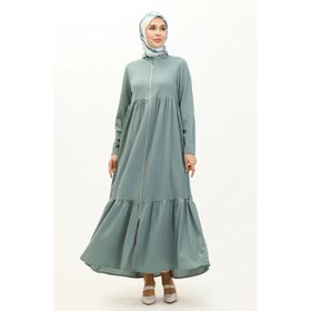 Sefamerve 0695-09 Mint Yeşili Kadın Ferace