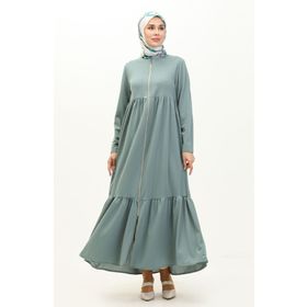 Sefamerve 0695-09 Mint Yeşili Kadın Ferace