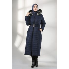 Sefamerve 0813-02 Lacivert Kadın Kaban