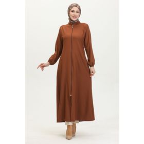 Sefamerve 1013-01 Kahverengi Kadın Ferace
