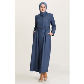 Sefamerve 1453-01 Koyu Mavi Ferace