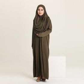 Sefamerve 1975-06 Haki Namaz Elbisesi