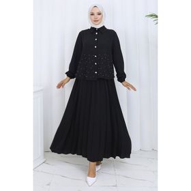Sefamerve 2115-05 Siyah Kadın Tunik