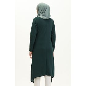 Sefamerve 2323-10 Zümrüt Yeşili Kadın Tunik