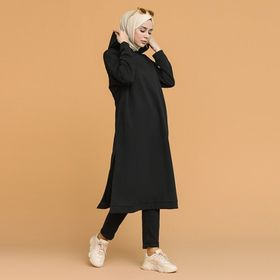 Sefamerve 3007-01 Siyah Kadın Tunik