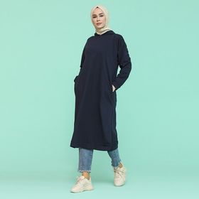 Sefamerve 3007-02 Lacivert Kadın Tunik