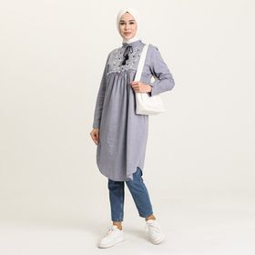 Sefamerve 3007-02 Lacivert Kadın Tunik
