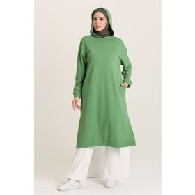 Sefamerve 3007-16 Fıstık Yeşili Kadın Tunik
