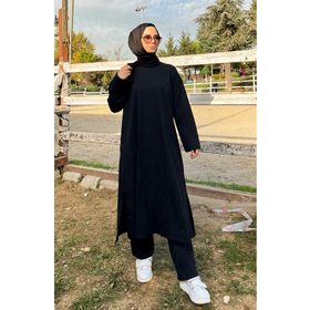 Sefamerve 3040-02 Siyah Kadın Eşofman Takım
